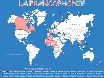 La Francophonie classroom poster