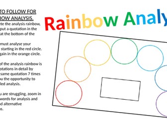 Rainbow Analysis Worksheet