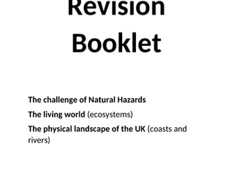 AQA GEOG GCSE PAPER 1 REVISION BOOKLET