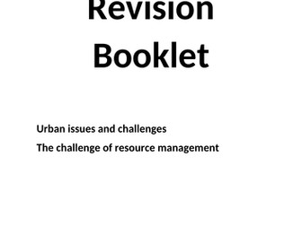 AQA GEOG GCSE PAPER 2 REVISION BOOKLET