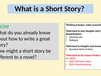 Year 9 Short Story Unit