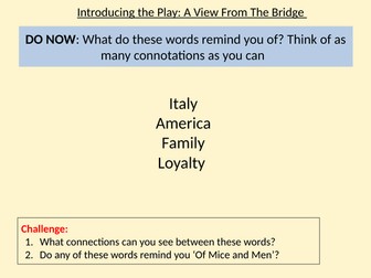 Year A View From A Bridge SOL/ Language Paper 1 Q4 Prep