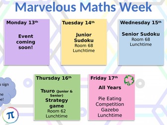 Maths Week Form Activities