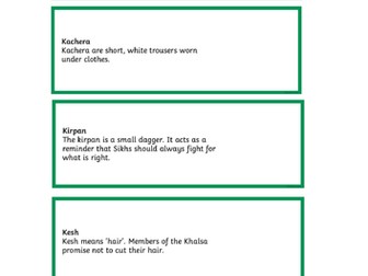 The 5k's Sikhism KS2 RE Complete lesson