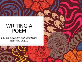 Writing your own poem - National Poetry Day