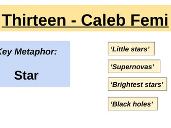 Lesson Powerpoint - Thirteen Caleb Femi