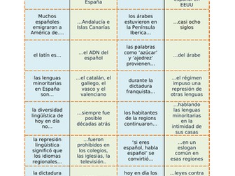 AQA A-Level Spanish 5.3A Las Lenguas Dominoes (starter / plenary)