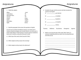 Viva 1 Module 3 worksheets