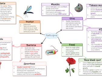 GCSE Communicable diseases mind map