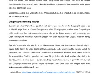 Internationaler Tag gegen Drogenmissbrauch