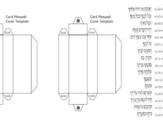 Mezuzah template