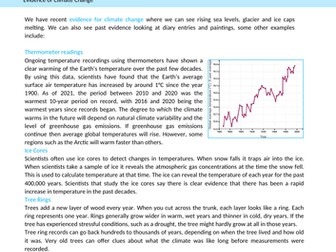 Climate Change Revision Guide