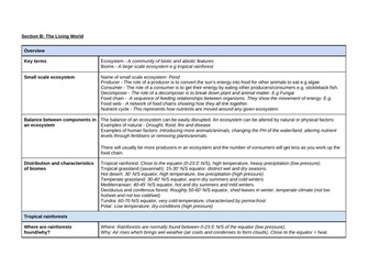 The Living World Revision