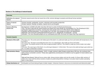 GCSE Geography paper 1 revision bundle AQA