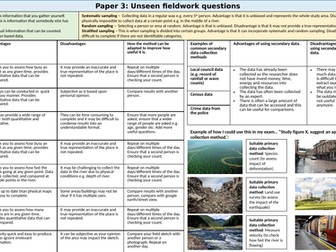 GCSE Geography paper 3 revision