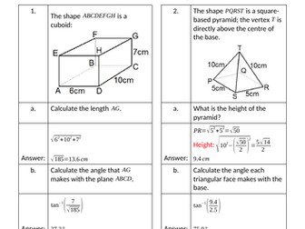 Homework Sheets (with QR Codes to "Help" videos) - AQA Further Maths Level 2