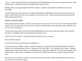 KS2 Reading Intervention - Ex and GDs