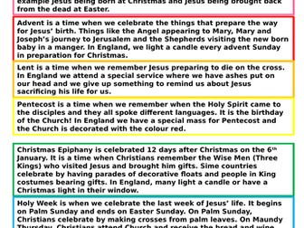 The Liturgical Calendar