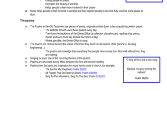 Revision Notes- The Triune God