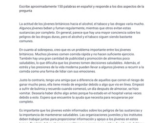 AQA GCSE Spanish Modal 150 word - Social and Global issues