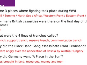 Injuries and Illness on the Western Front - Source Enquiry