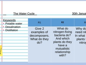 Water Cycle and Decomposition