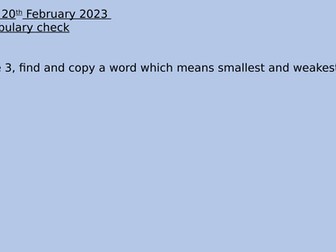 Who let the God's out guiding reading KS2