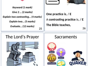 GCSE Christian Practices Flashcards (Grade 9)