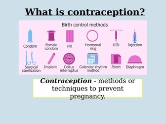 Sex and Contraception - tutor/assembly
