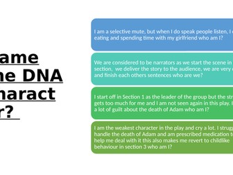 Component 3 do now/ starters (DNA specific) EDUQAS