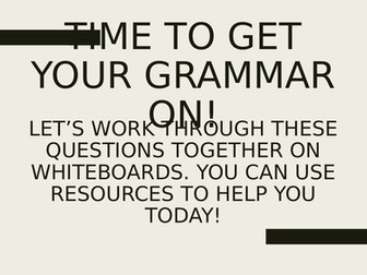 Year 6 SATS grammar revision