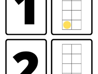 Upto 5 numeral and 5 frame matching memory game.