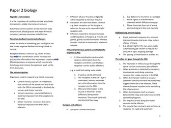 GCSE AQA Paper 2- Higher biology notes