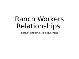 Ranch Workers Relationships in 'Of Mice and Men.'