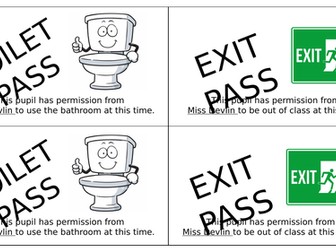 Exit / Toilet Pass