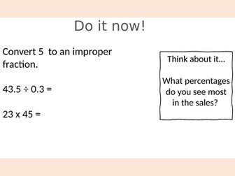 Function Skills Level 1 - Calculating Percentages