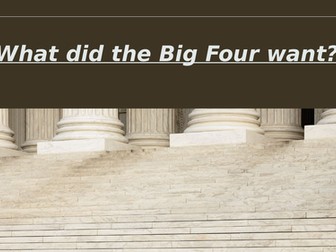 What did the Big 4 want?