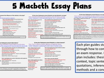 5 Macbeth Essay Plans