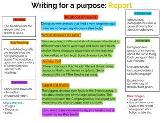Writing for a Purpose: Non-Chronological Report KS1