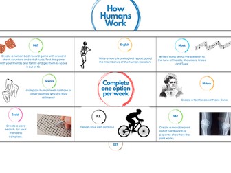 How Humans Work - Homework Sheet