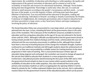 To what extent was the Soviet education policy successful in the years 1918–41?