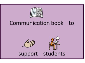 Visuals: Communication book symbols