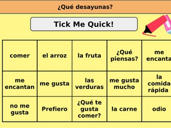 Qué desayunas - KS3 Spanish food topic - Viva 2