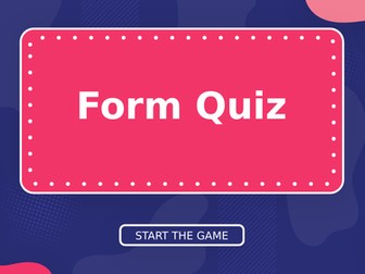 Form Class Quiz 1