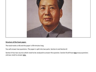 Option 2E.1 Mao's China Question Bank (Edexcel)