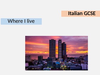 Italian GCSE - Where I live
