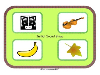 INITIAL SOUND BINGO LOTTO LETTERS AND SOUNDS