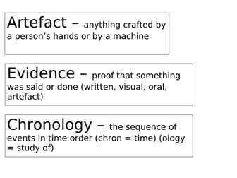 KS2 History Terminology