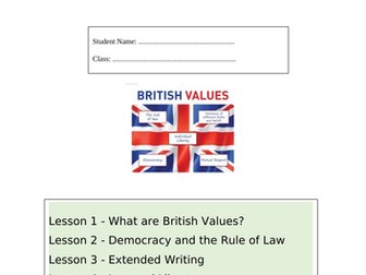KS3 Religious Education Workbook - British Values