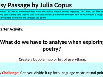 An Easy Passage Julia Copus Lesson